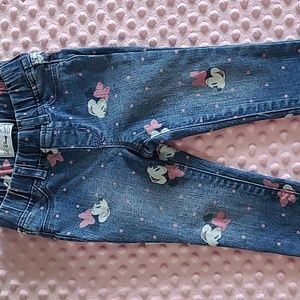 Disney use  girls jeans from the Gap faded in the front .